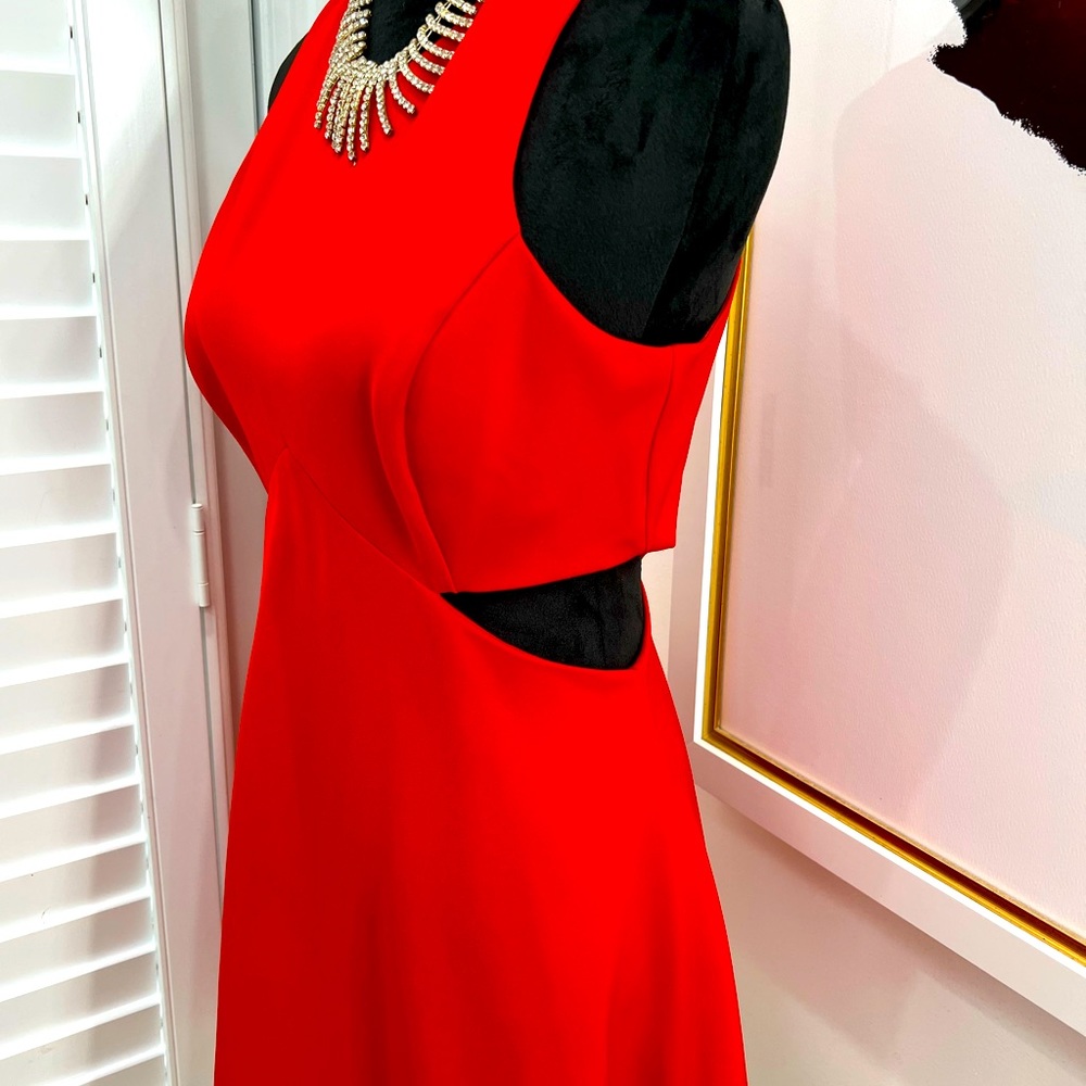 Express Red Cocktail Dress, Size 8 - Picture 3 of 7